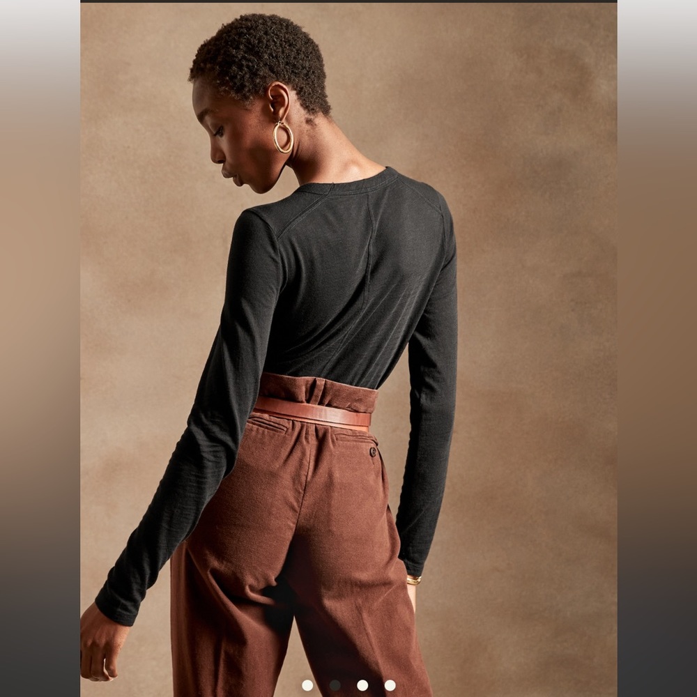 Banana Republic Slub Cotton-Modal Raglan T-Shirt